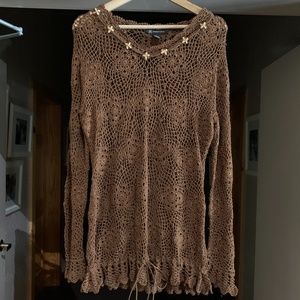 INC lightweight open-knit sweater